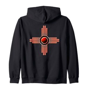 NEW - Unisex 2XL Zip Hoodie with New Mexico Zia graphic